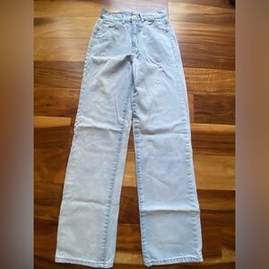 RSQ BAGGY LIGHT WASH HIGH WASTED JEANS